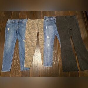 Maurices jeans skinny leg stretch pants size xl flare bell bottom Knox rose